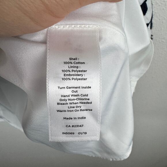 NWT Talbots Embroidered Cotton Skirt - Picture 4 of 5